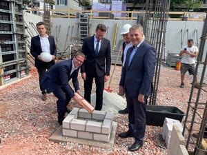 Bild vergrößern: Grundsteinlegung Fachklassengebäude KFG
