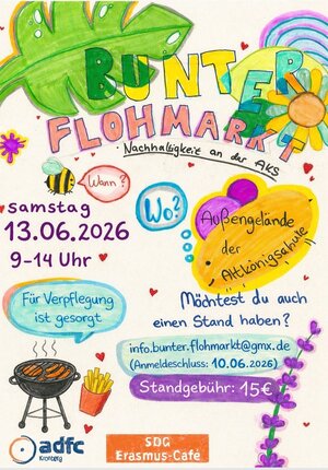 Bild vergr&ouml;&szlig;ern: Plakat Flohmarkt an der Altkönigschule